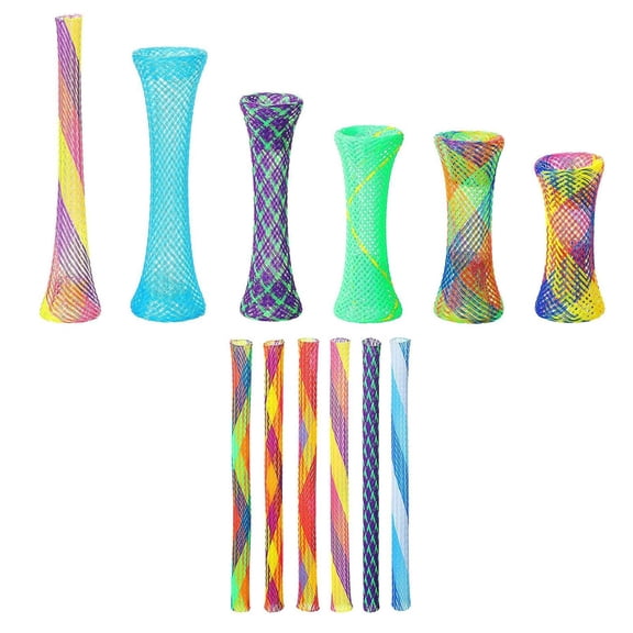 1 Pcs Cat Spring Toys Kitten Tubes Indoor Interactive Chinese Finger Trap Cat Toys Plastic Coil for Pet Hunt Scratch(Rainbow Colors)