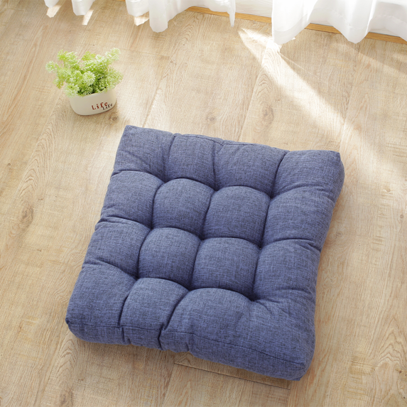 1 Pcs Chair Cushions for Dining Chairs Thickened Lining Chair Pads, Cotton and Linen Fabric Chair Cushions Machine Washable Seat Cushions