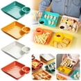 thumbnail image 1 of 1 Pcs Chips and Salsa Serving Dish Plates, Veggie Platter Dipping Serving Trays with Sauce Rack for Buffet Family Party Appetizer Sushi Taco Salsa Charcuterie Barbecue Plate, Reusable, 1 of 8