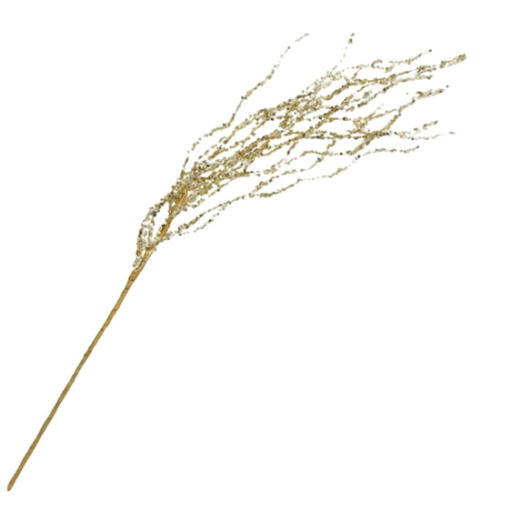 1 Pcs Christmas Tree Picks Decor,Artificial Glitter Sequins Spray Picks,Fake Picks Ornaments Branches,Christmas Glitter Sticks Branches for Xmas Tree Wreath Crafts Vase Filler Home Decor
