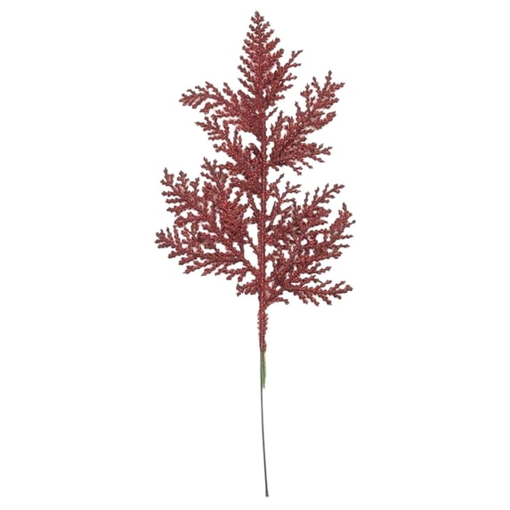 1 Pcs Christmas Tree Picks and Sprays,Glitter Stem and Artificial Glitter Pine Needle, Christmas Tree Filler Decoration, for Xmas Trees Wreaths Vase DIY Holiday Party and Winter Home Decor,10.63 inch