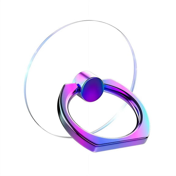 1 Pcs Clear 360° Rotating Phone Ring Holder Stand, Transparent Finger Grip Kickstand for iPhones or Phone Case