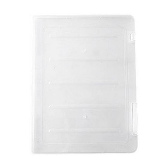 1 Pcs Clear A4 File Portable Project Case, Plastic Storage Box for 9" x 12" Letter Paper, Scrapbook Paper Storage Boxes Documents Magazines Holder