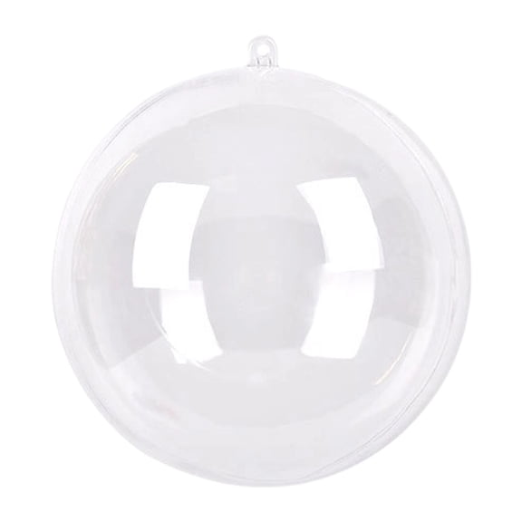 1 Pcs Clear Plastic Fillable Ornaments Ball, Sphere Acrylic Dome Balls, Clear Ball Ornament Big for Ornament Favor Crafts Crafting Kit Molding Arts Giant Mold Shells