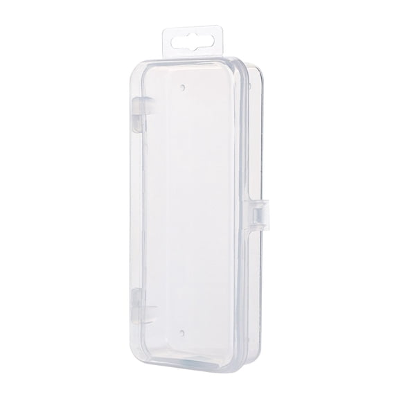 1 Pcs Clear Plastic Organizer Storage Box, Rectangular Empty Plastic Organizer Storage Box With Lid Storage Box White Lid with Clear Base for Small Items Other Craft Projects