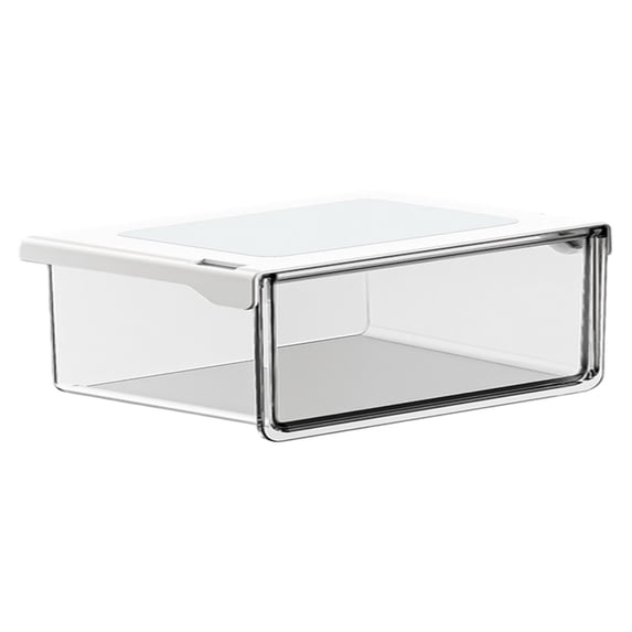 1 Pcs Clear Stackable Storage Drawer, Transparent Undertable Storage Box, Self-Adhesive Under Table Drawer For Home Office