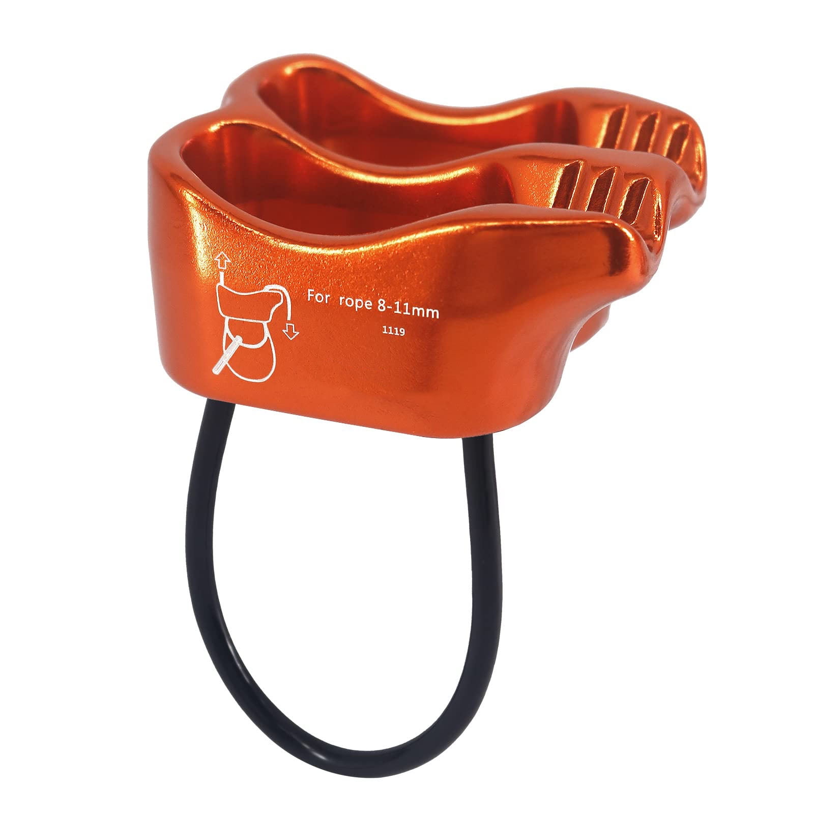 1 Pcs Climbing Abseiling Belay Device ATC Rappelling Descender 25KN V-grooved Equipment