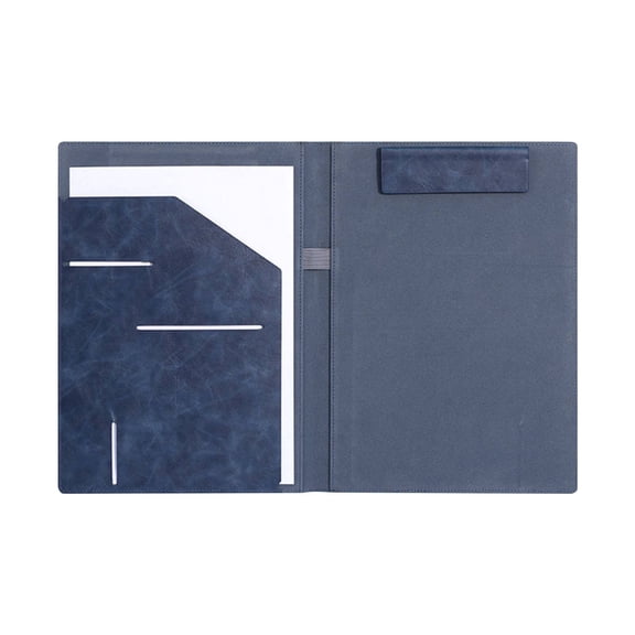 1 Pcs Clipboard Folder,Padfolio Clipboard Folder,Pu Leather Portfolio Notepad Organizer,Portfolio Folder with Cover,Business Writing Clip Board Organizer,for Documents,Business Card,Interview,C