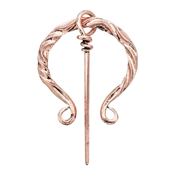 1 Pcs Cloak Pins Vintage Viking Brooches Shawl Pin Celtic Scarf Shawl Buckle Medieval Clasp Pin Brooch Penannular Brooch for Jewelry