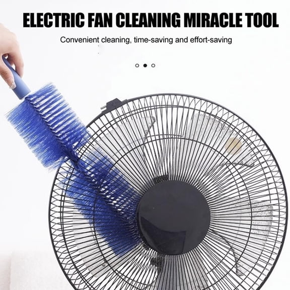1 Pcs Cobweb Duster, Bendable Fan Cleaner Brushes Set Reusable, Plastic Microfiber Duster for Air Conditioning Shutters,Ceiling Fan, Blades, Curtains,Air Vents