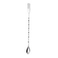 thumbnail image 1 of 1 Pcs Cocktail Mixing Spoon, Stainless Steel Mixing Spoon, Spiral Pattern Bar Cocktail Shaker Spoon 12.4", 1 of 6