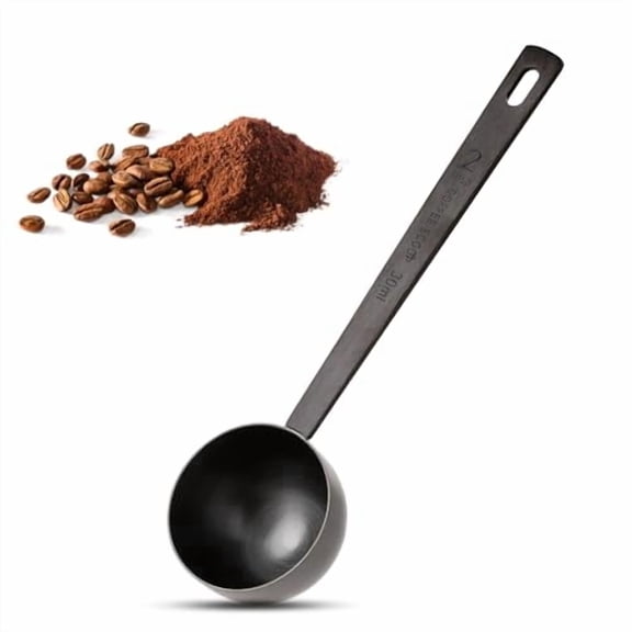 1 Pcs Coffee Scoop, 2 Tbsp Stainless Steel Measuring Spoon for Ground Coffee, Compact Design, Dishwasher Safe