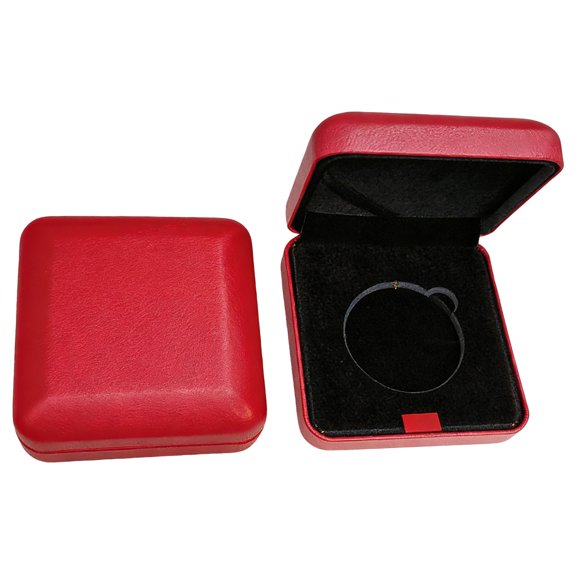 1 Pcs Coin Storage Gift Box 3.54x3.54x1.5 Square Badge Presentation Display Box Single School Emblem Badge Display Holder Medal Storage Case