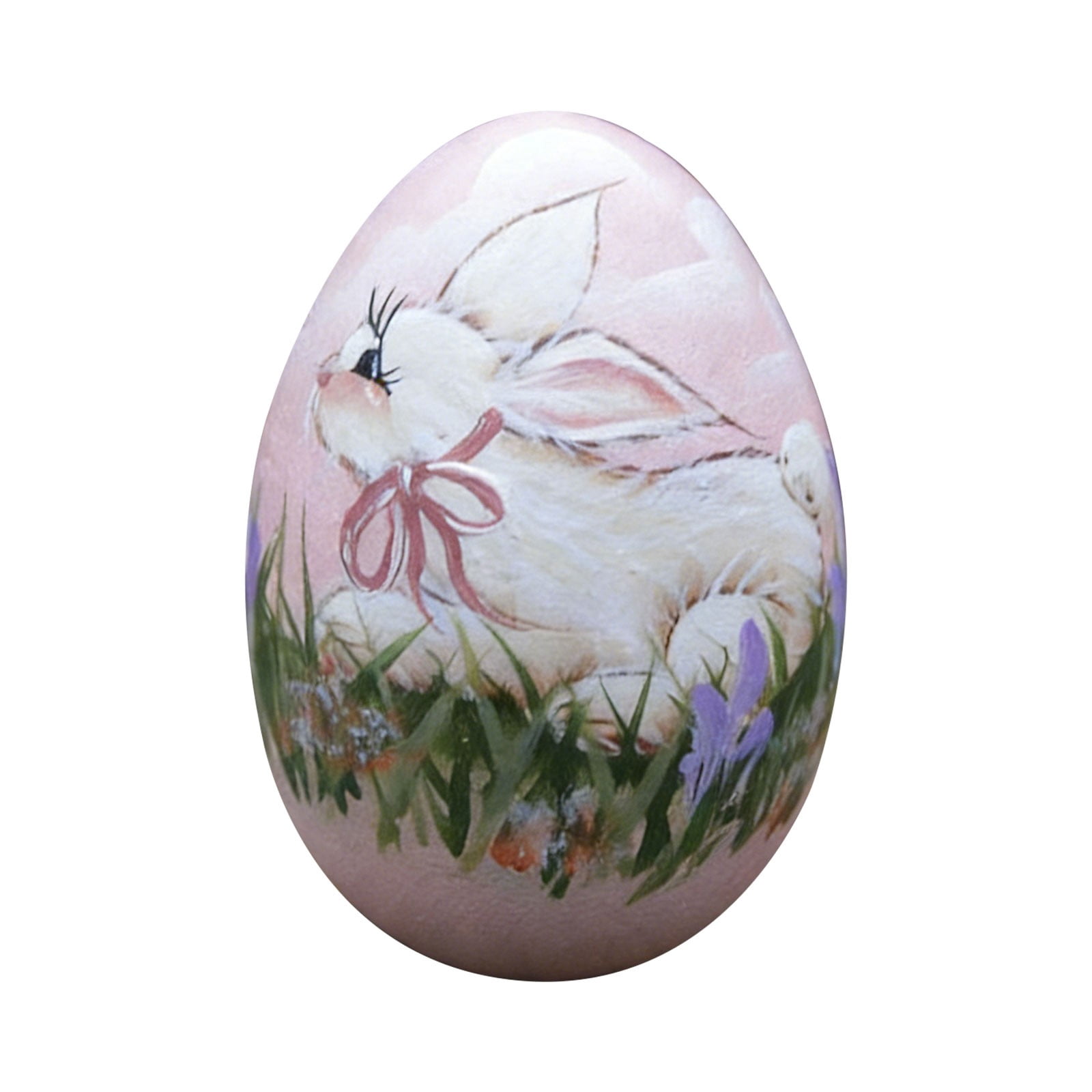 1 Pcs Colored Easter Egg Ornaments Hand Painted Hanging Stained Plastic ...