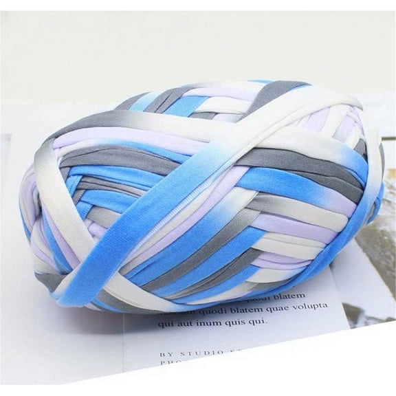 1 Pcs Colorful T-Shirt Yarn Knitting Yarn Fabric Crochet Cloth for DIY Knitted Fabric Art