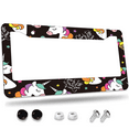 thumbnail image 1 of 1 Pcs Colorful Unicorn Pattern with Girls Just Wanna Have Fun" License Plate Frame, License Plate Cover for Car Decorative Parts, Aluminum License Plate Bracket Holder Rust-Proof for US Standard Car, 1 of 9