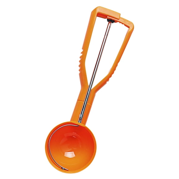 1 Pcs Cookie Scoop,Ice Cream Scoop,Cookie Scoops For Baking,Plastic Cookie Scoops For Baking,Ice Cream Scoops With Trigger Release,Cookie Dough Scoop With Non-Slip Grip,Cookie Dough Scoop,Orange