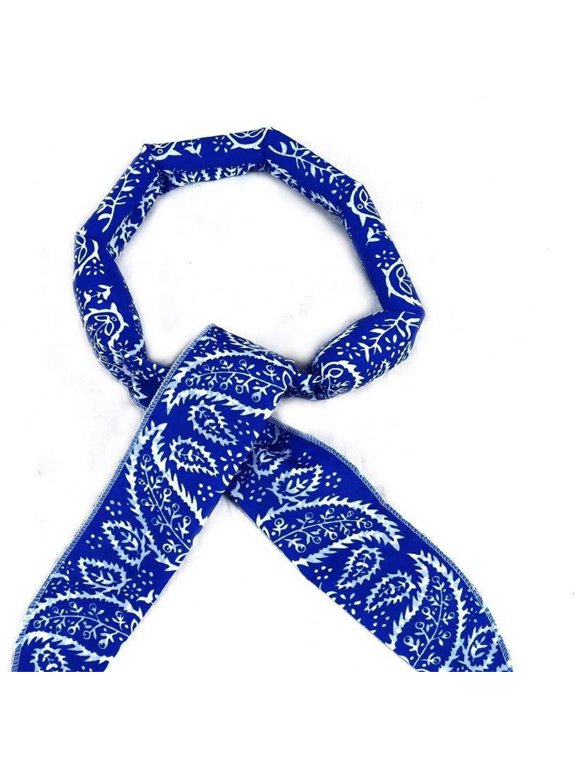 1 Pcs Cooling Neck Wrap, Ice Cooling Scarf Water Soaking Wraps | Neck Bandana Wrap Headband for Women Men, Cooling Headband for Hiking Camping Outdoor Hot Summer Indoor Outdoor