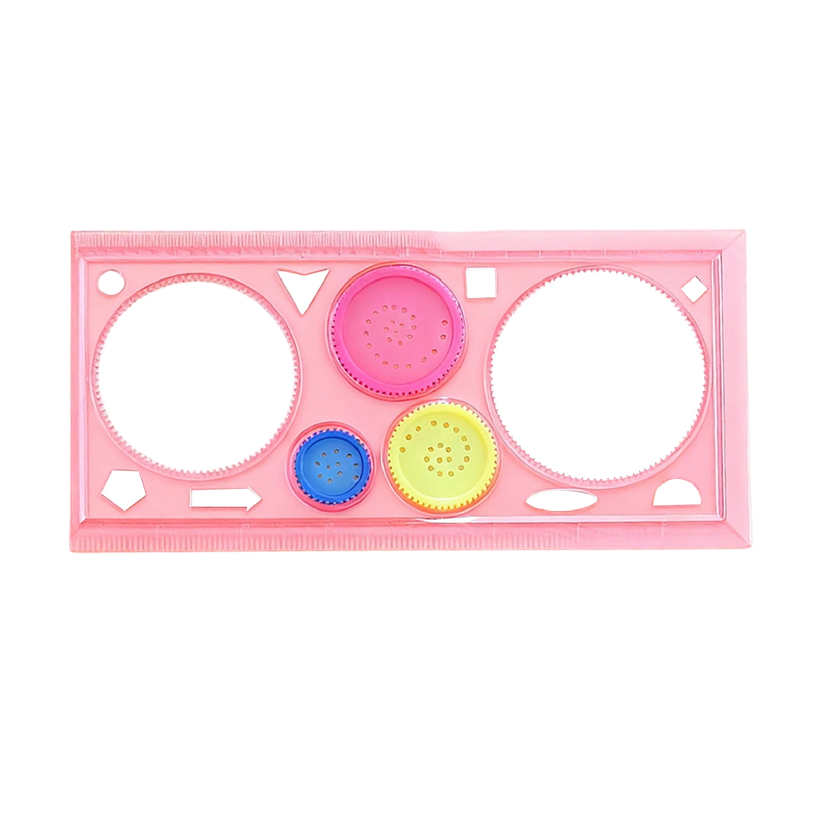 1 Pcs Creative Four-color Transparent Universal Ruler, Multi Functional ...