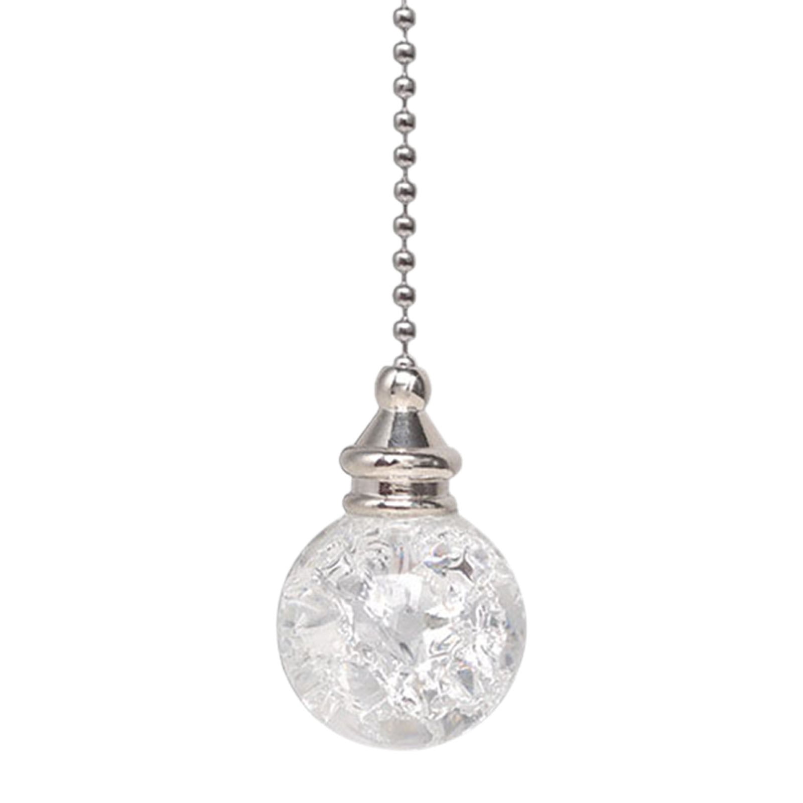 Fan String Extender 1 Pcs Crystal Ceiling Fan Pull Chain, Decorative String Pulls Pendant ...