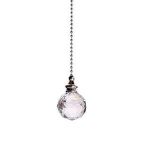 1 Pcs Crystal Ceiling Fan Pull Chain, Decorative String Pulls Pendant Extension, Beaded Ball Pull Chains Extender Ornament With Connector for Lamp