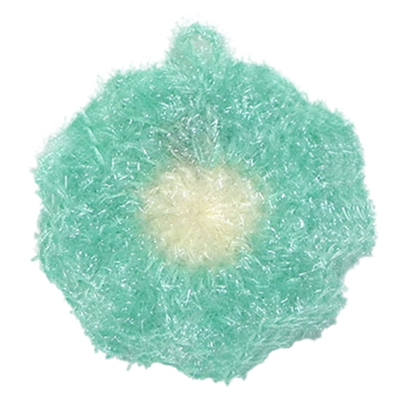 1 Pcs Cute Flower Dish Scrubber, Sink Cleaning Puff, Kitchen Sponge Net Crochet Scouring Pads Non-Scratch Dish Sponges for Dishwashing Cookware, Tubs, Sinks 4.7"