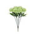 thumbnail image 1 of 1 Pcs Dandelion Artificial Flowers, 1 Bouquet 6 Heads Fake Kiku Flowers, Cloth Crochet Chrysanthemum Flowers Fake Artificial Flowers Bouquet for Centerpiece Table Wedding Party Home Decor(Green), 1 of 6
