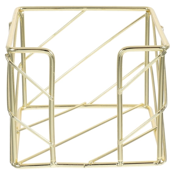 1 Pcs Decorative Sticky Note Holder, Geometric Sticky Note & Memo Cube Holder, Post Note Dispenser & Desk Organizer for Home, Office Supplies 4"