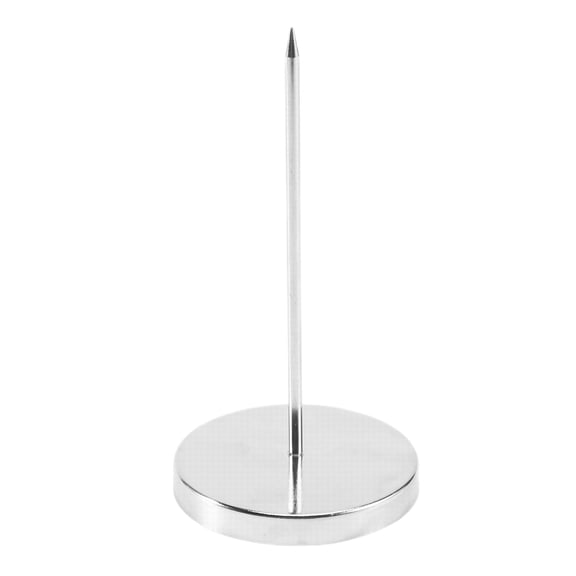 1 Pcs Desk Receipt Holder,Memo Holder,Spike Stick Receipts Check Bill fork,Restaurant Check Spindle,Straight Rod Paper Holder,Stainless Steel Check Bill Holder for Kitchen, Office, Hotel,Silver