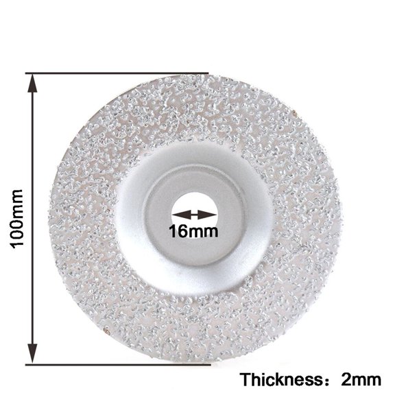 1 Pcs Diamond Brazed Grinding Wheel Grinding Disc 4inch/100mm ID 16mm For Stone Tire Polishing Grinder Accessories