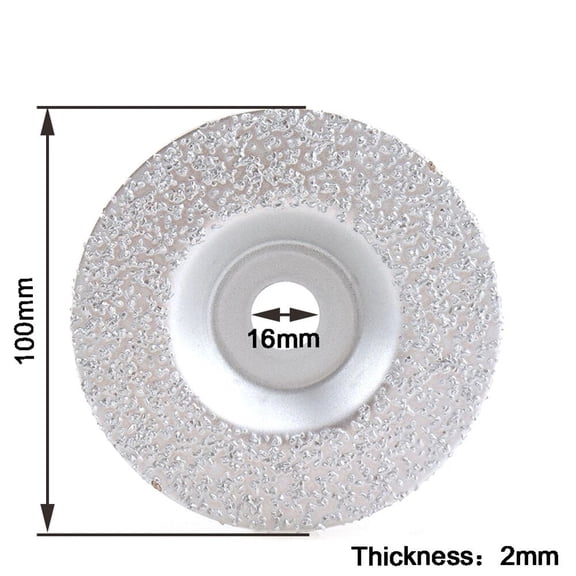 1 Pcs Diamond Brazed Grinding Wheel Grinding Disc 4inch/100mm ID 16mm For Stone Tire Polishing Grinder Accessories