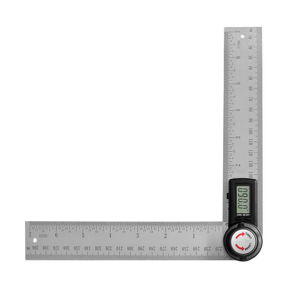 1 Pcs Digital Angle Finder Protractor Stainless Steel 7 Inch 200mm