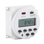 1 Pcs Digital Timers DC/AC 12V 16A LCD Display Programmable Timer Switch Widely Used To Control Lamps, Water Heaters, Sprayers