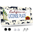 thumbnail image 1 of 1 Pcs Dinosaur License Plate Frame, License Plate Cover for Car Decorative Parts, Aluminum License Plate Bracket Holder Rust-Proof Weather-Proof for US Standard Car, 1 of 9