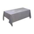 thumbnail image 1 of 1 Pcs Disposable Rectangular Table Cloth, Plastic Tablecloth, Disposable Party Table Cover, Suitable for Birthday, Graduation, Restaurant, Wedding Decoration Tablecloth 73 x 53", 1 of 5