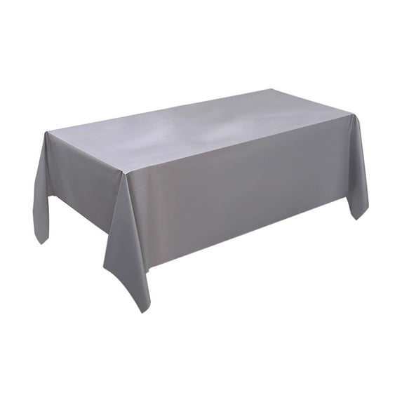 1 Pcs Disposable Rectangular Table Cloth, Plastic Tablecloth, Disposable Party Table Cover, Suitable for Birthday, Graduation, Restaurant, Wedding Decoration Tablecloth 73 x 53"