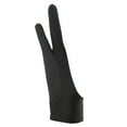 thumbnail image 1 of 1 Pcs Drawing Gloves Breathable Prevent Mess Up Anti-mistouch Function Artist Gloves Stretchy Soft Fabric Protect Screen with Two Finger Three-layered Sketching Gloves for Painter, 1 of 7