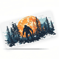 thumbnail image 1 of 1 Pcs Durable License Plate Covers & Frames, Bigfoot in Forest For Decorative Front, Waterproof For Decoration Aluminum License Plate Covers & Frames Cover For Men Women, 12" X 6", 1 of 6
