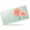 thumbnail image 1 of 1 Pcs Durable License Plate Covers & Frames, Two Gerbera Daisies For Decorative Front, Waterproof For Decoration Aluminum License Plate Covers & Frames Cover For Men Women, 12" X 6", 1 of 6