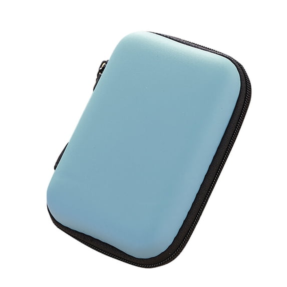 1 Pcs Earphone Case, Mini-Portable Hard Shell Earbuds Case, Portable EVA Carrying Case, Travel Storage Bag for Earphones Earplugs USB Cable, Charger, Earphones, Memory Cards 3x3x1"