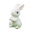 thumbnail image 1 of 1 Pcs Easter Bunny Figurine, Tiny Resin Rabbits Cake Toppers Decor Fairy Garden Accessories Micro Landscape Ornaments for Cake Outdoor Home Decoration, 1 of 9