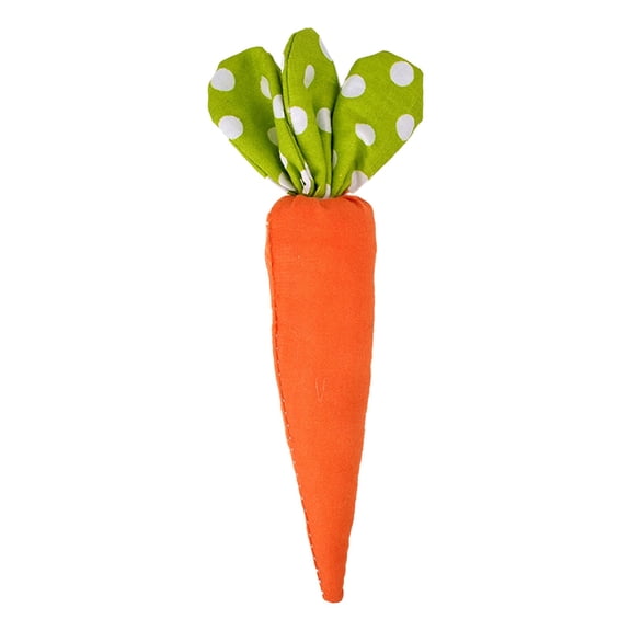 1 Pcs Easter Fabric Carrots,Artificial Craft Carrots Hanging Ornaments,Holiday Decorative Carrots,Fake Easter Vegetables,Cute Fake Vegetables Photography Props,Easter Ornaments,(Orange,6.3x1.38 in)