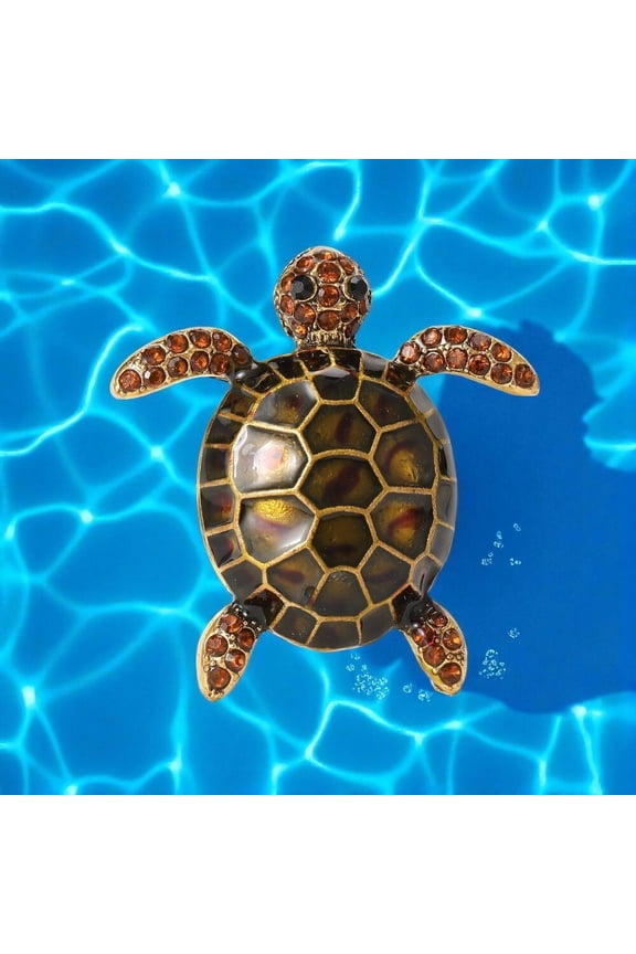 Creative Turtle Brooch Exaggerated Diamond Retro Pin Accessory