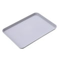 thumbnail image 1 of 1 Pcs Fast Food Tray,Plastic Restaurant Fast Food Serving Tray,Small Plastic Fast Food Drinks Snack Serving Trays,Rectangular Serving Platter For Party,Kitchen,Home, Restaurant,Coffee Table,Gray, 1 of 9