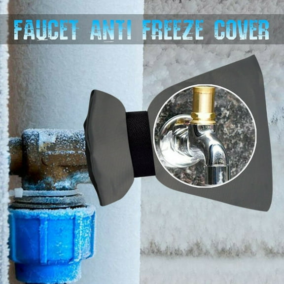 1 Pcs Faucet Protective Cover for Winter Outdoor, Water Insulation Antifreeze Cover, Suitable for Winter Use, Sturdy, Durables(Gray)