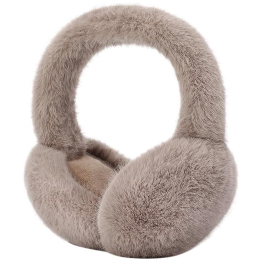 Scheam 1 Pcs Faux Fur Warm Earmuffs,Winter Plush Ear Muffs,Soft Fluffy ...