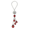 thumbnail image 1 of 1 Pcs Faux Rhinestone Metal Ball Water Drop Car Rear View Mirror Pendant Accessories Car Hanging Ornament Red, 1 of 6
