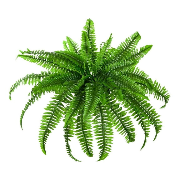 1 Pcs Ferns Artificial Plant, Faux Ferns for Outdoor Planter Large Fake Ferns Look Real Artificial Ferns with 21 Fronds Hanging Boston Fern Fake Plant Shrubs for Home Farmhouse Garden Porch Decor