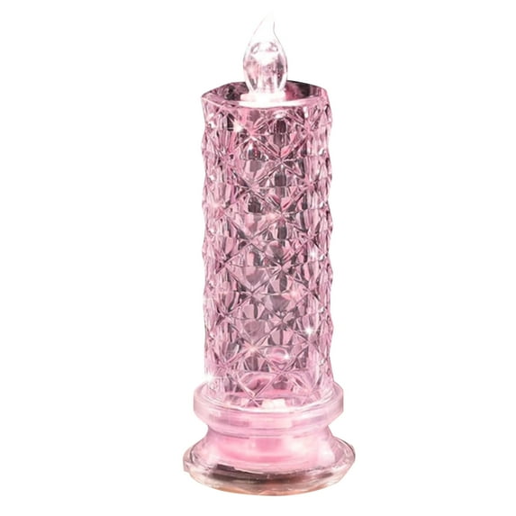 1 Pcs Flame-Free LED Pillar Candles, Battery-Powered Romantic Candles For Valentine's Day, Anniversaries, Weddings And Xmas Decor