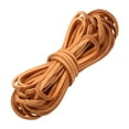 thumbnail image 1 of 1 Pcs Flat Leather Cord, Velvet Cords Rope Thread String, Strip Cord Braiding String Tan for Jewelry Making, Leather Shoe Lace, Arts & Craft DIY 3mm x 5m, 1 of 2